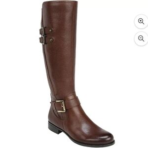 Naturalizer Jesse Riding Knee High Boots Cognoc Brown Size 8